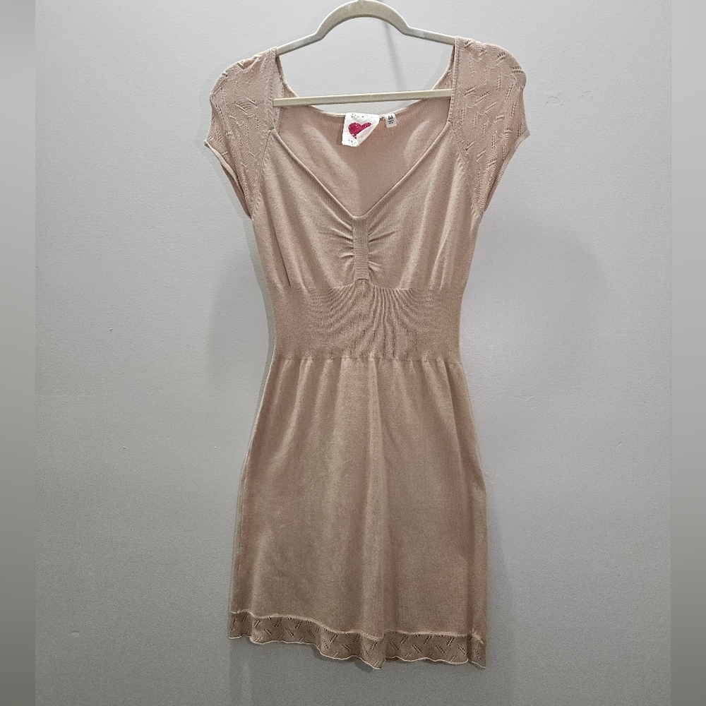 Derek Heart Tan Dress